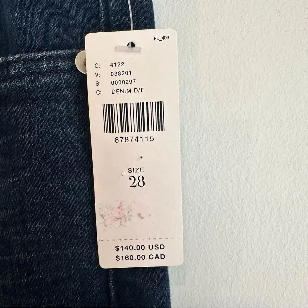 Anthropologie Pilcro Low-Rise Dark Wash Boho Style Flare Jeans Size 28 NWT - Picture 8 of 13